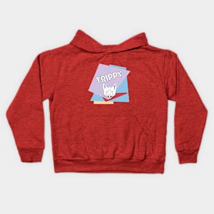 FUNKY TRIPPY CAT Kids Hoodie